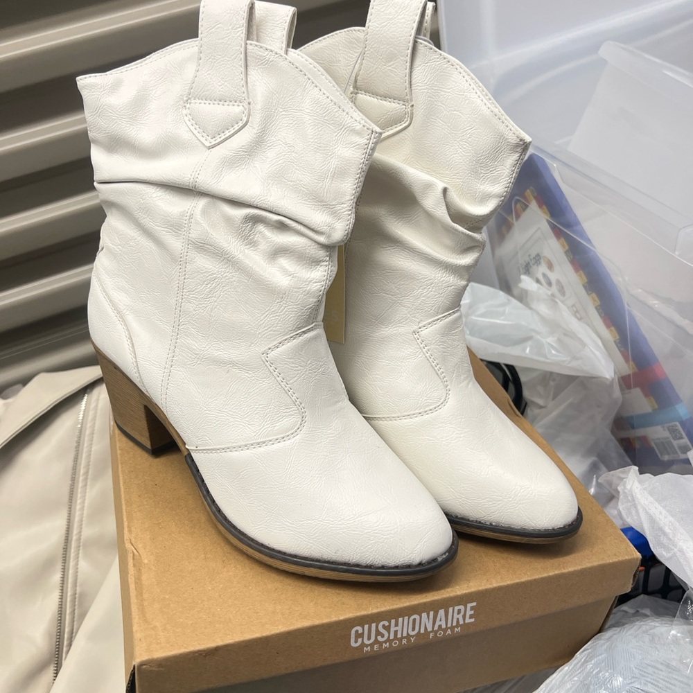 Women's White Boots